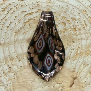 Artistic Glass Pendant with Geometric Design